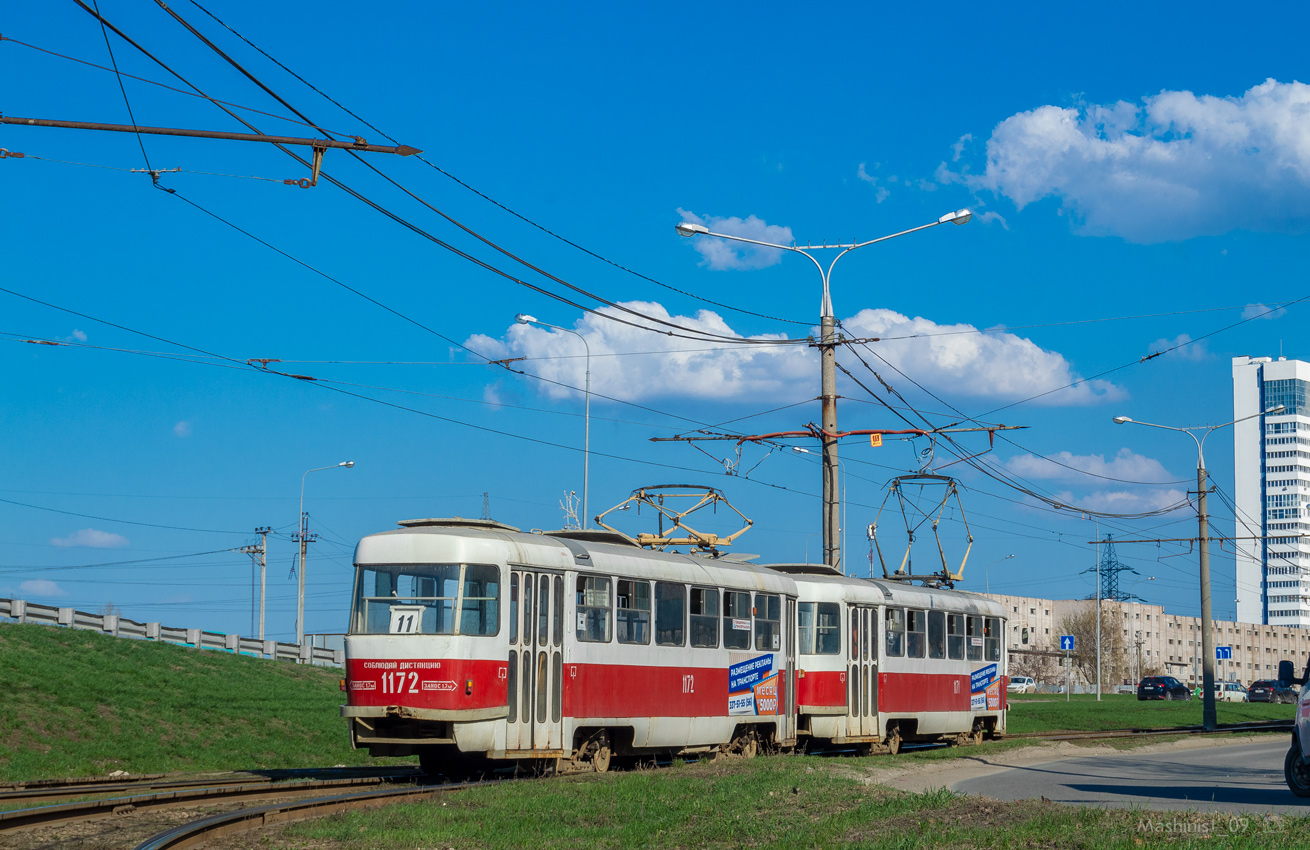 Самара, Tatra T3SU (двухдверная) № 1172