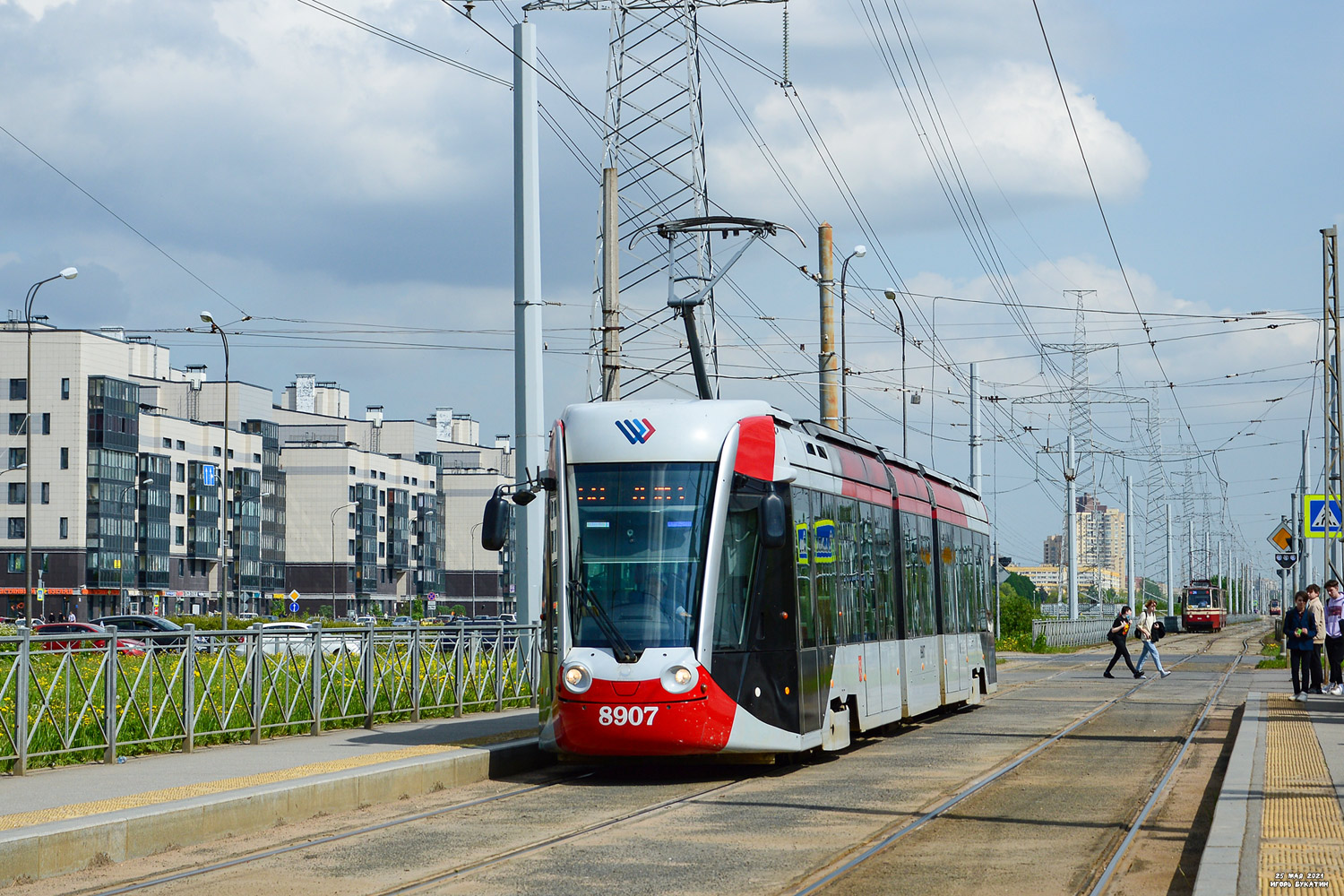 Санкт-Петербург, 71-801 (Alstom Citadis 301 CIS) № 8907