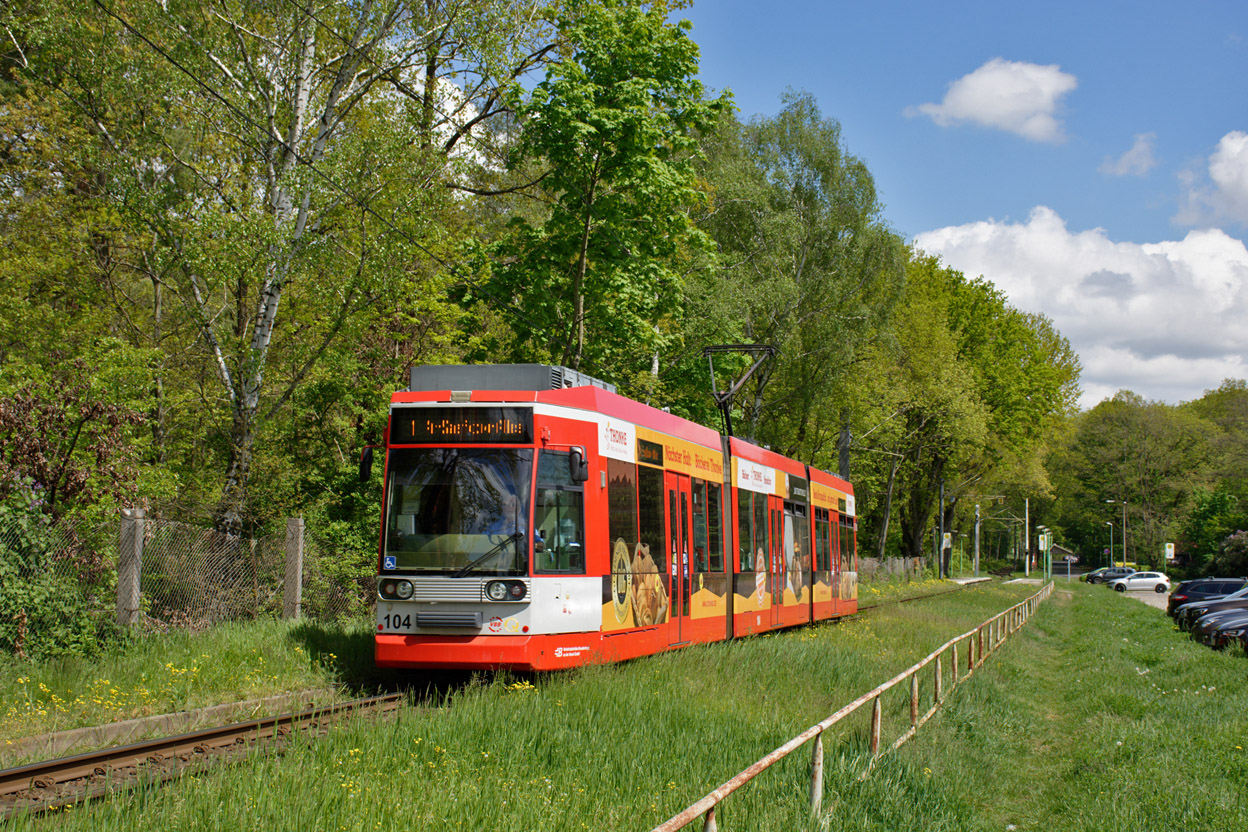 Бранденбург-на-Хафеле, Duewag MGT6D № 104