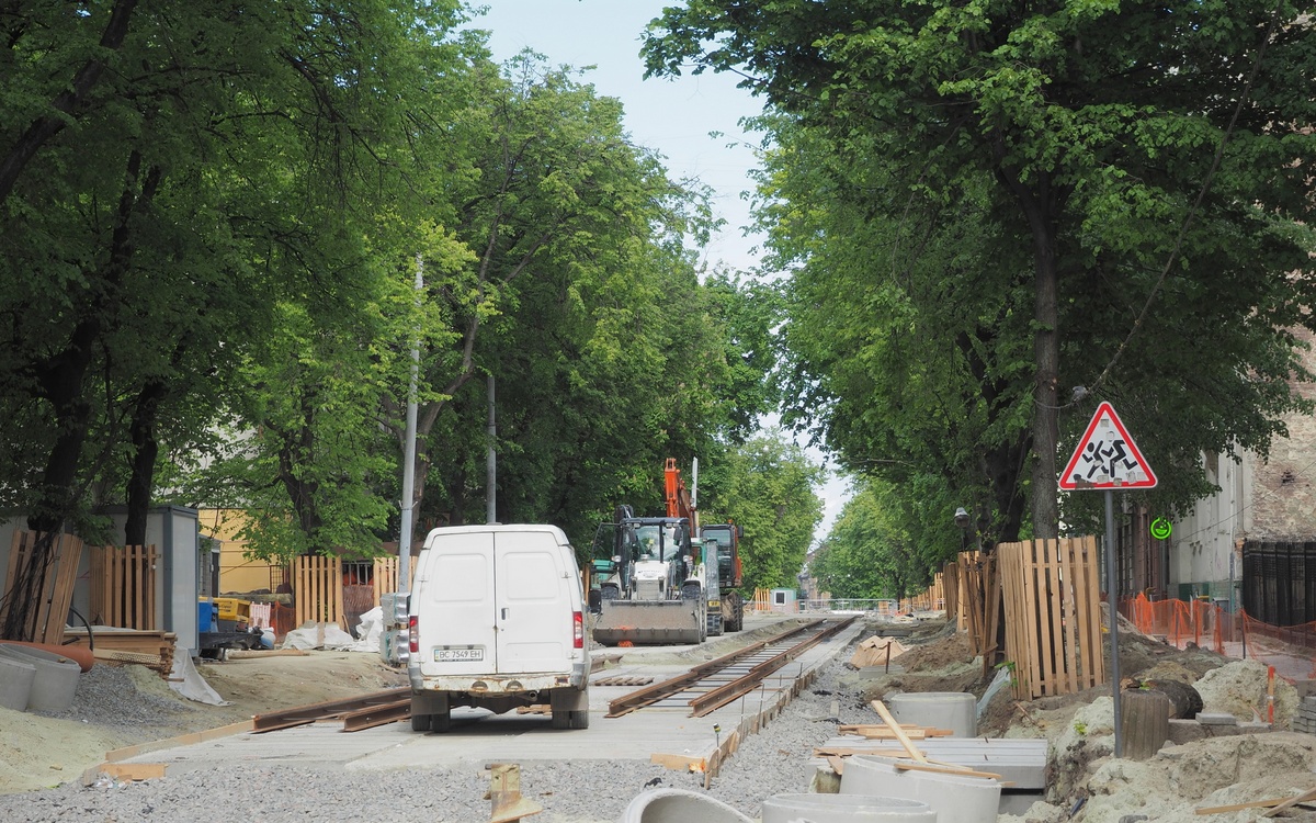 Lviv — Track reconstructions: Stepana Bandery str. [28.09.2020 -18.12.2021]