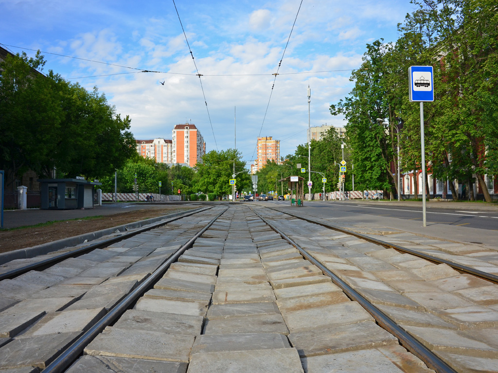 Москва — Остановки, платформы, павильоны ожидания на остановках; Москва — Строительство и ремонты; Москва — Трамвайные линии: САО