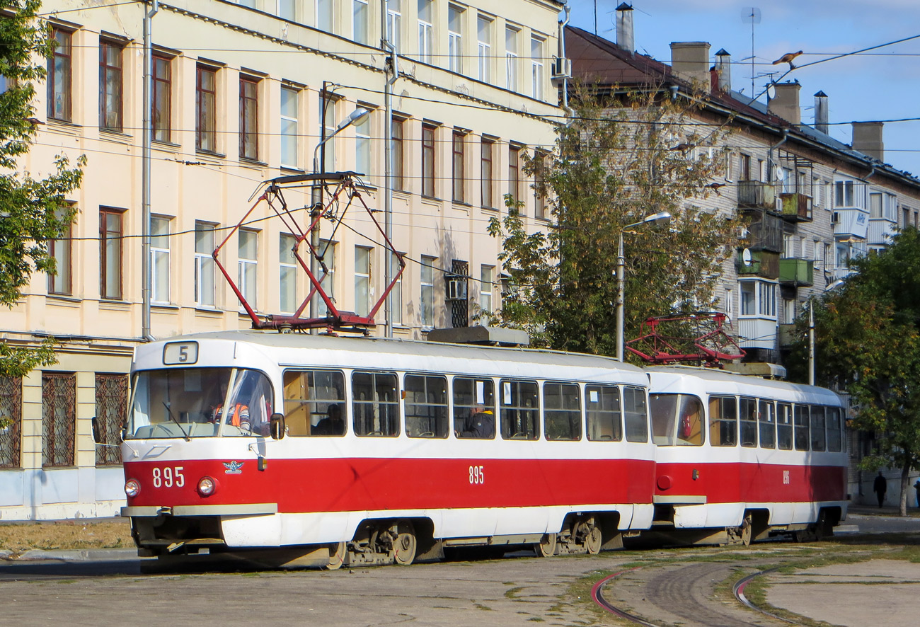 Самара, Tatra T3E № 895; Самара — Конечные станции и кольца (трамвай)