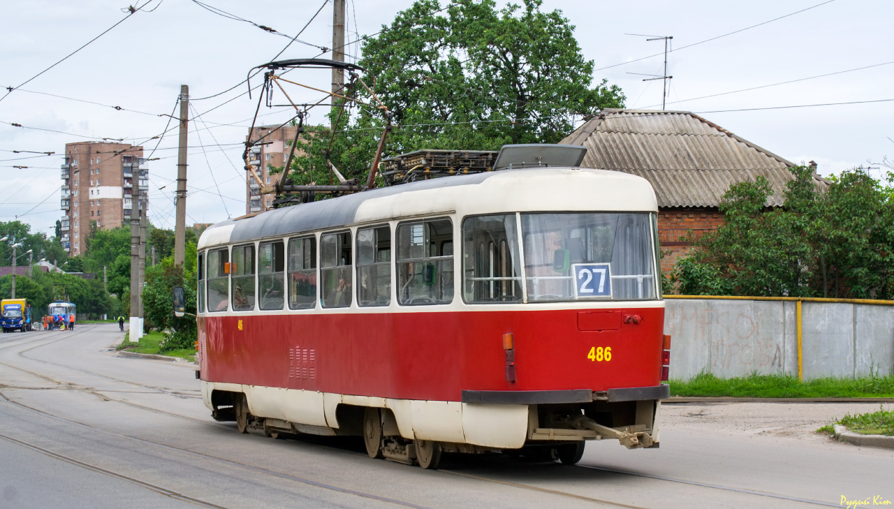 Харьков, Tatra T3A № 486