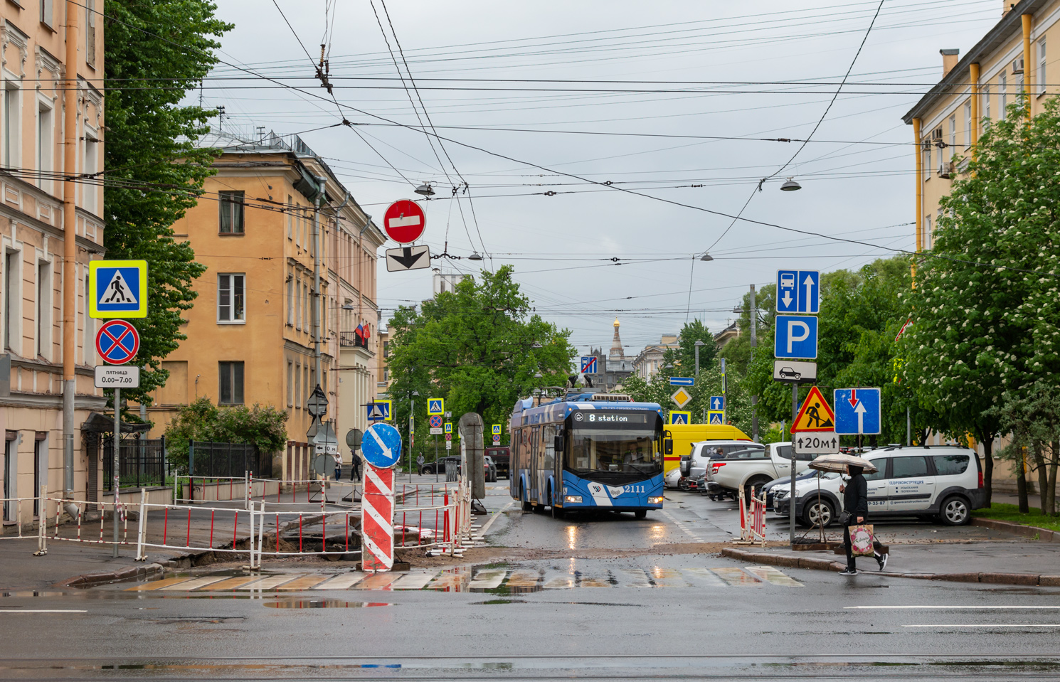 Санкт-Петербург — Троллейбусные линии и инфраструктура