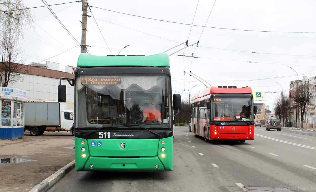Иваново, УТТЗ-6241-10-02 «Горожанин» № 511; Иваново, УТТЗ-6241-10-02 «Горожанин» № 509