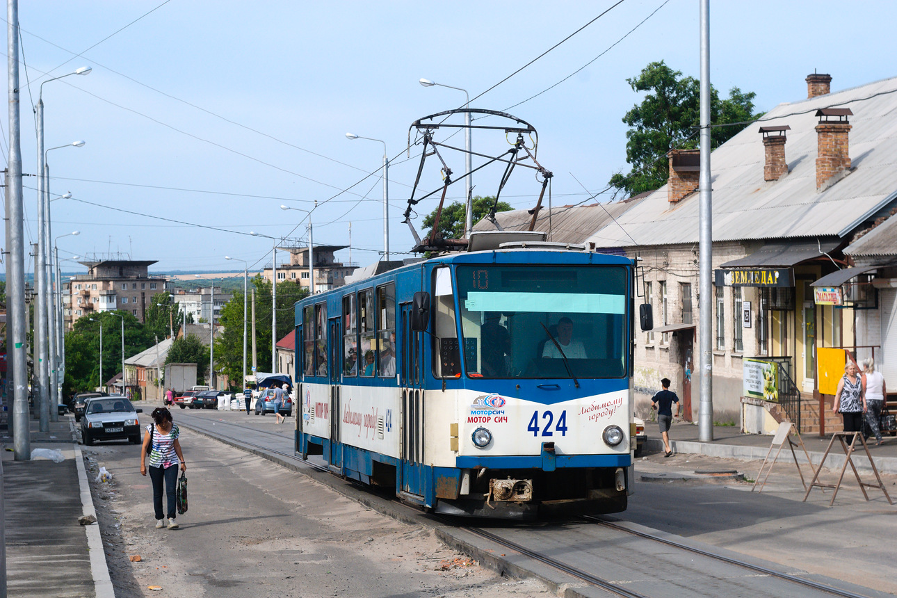 Запорожье, Tatra T6B5SU № 424