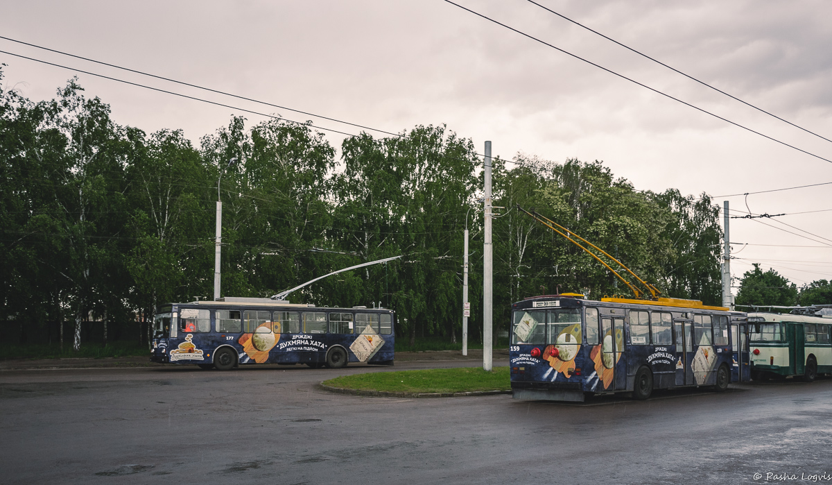 Rivne, Škoda 14Tr17/6M č. 177; Rivne, Škoda 14Tr10/6 č. 159
