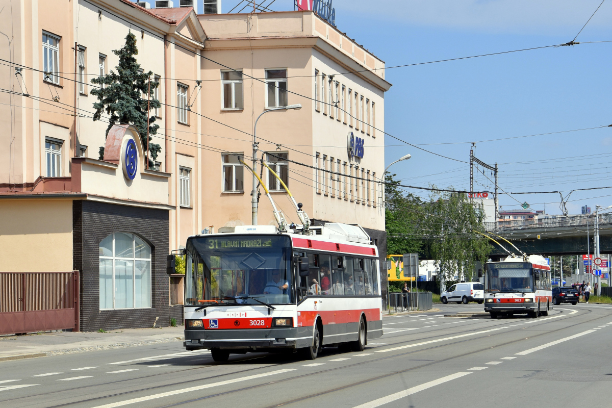 Брно, Škoda 21Tr № 3028