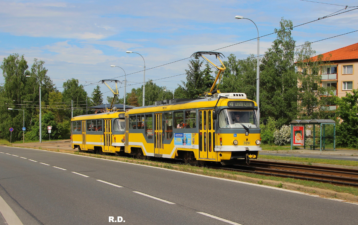 Pilsen, Tatra T3R.PLF N°. 329