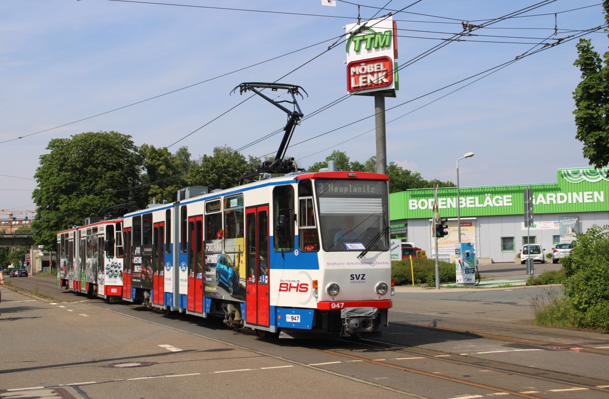 Zwickau, Tatra KT4DMC № 947