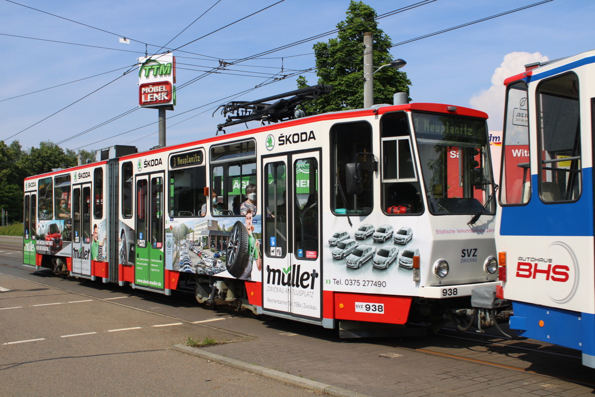 Zwickau, Tatra KT4DMC # 938 Zwickau, Tatra KT4DMC # 938