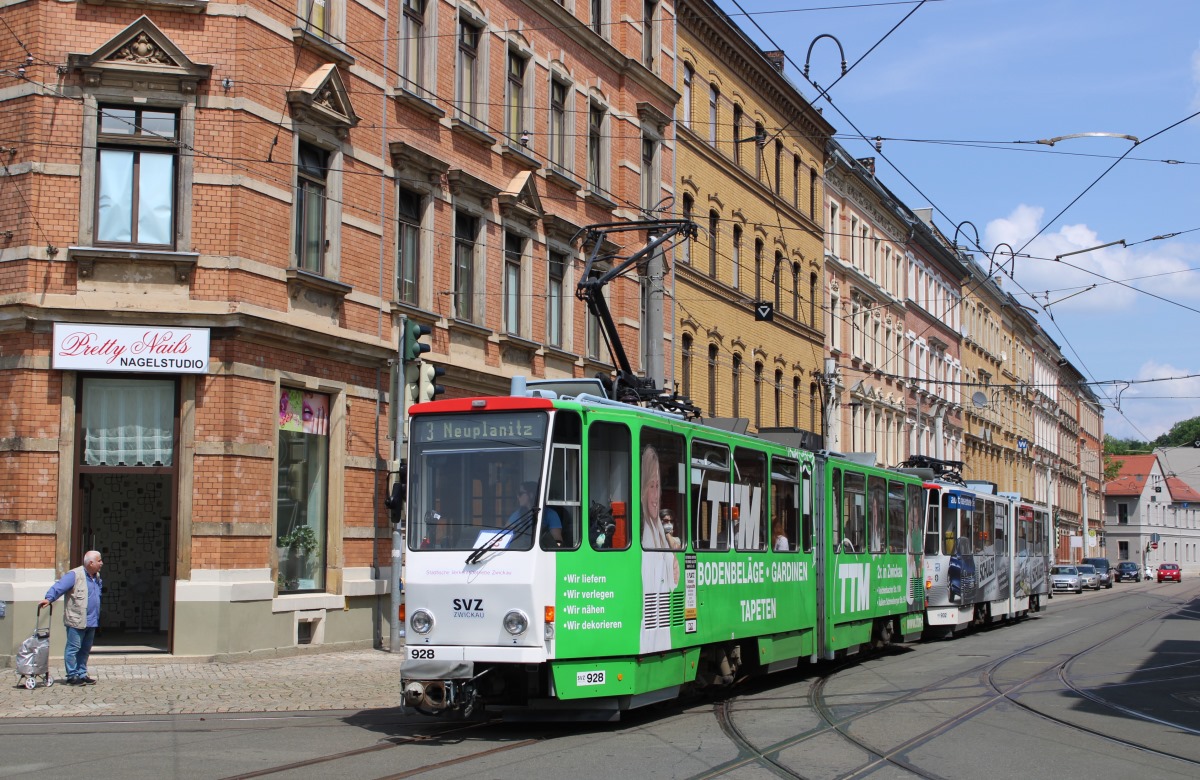 Цвиккау, Tatra KT4DMC № 928