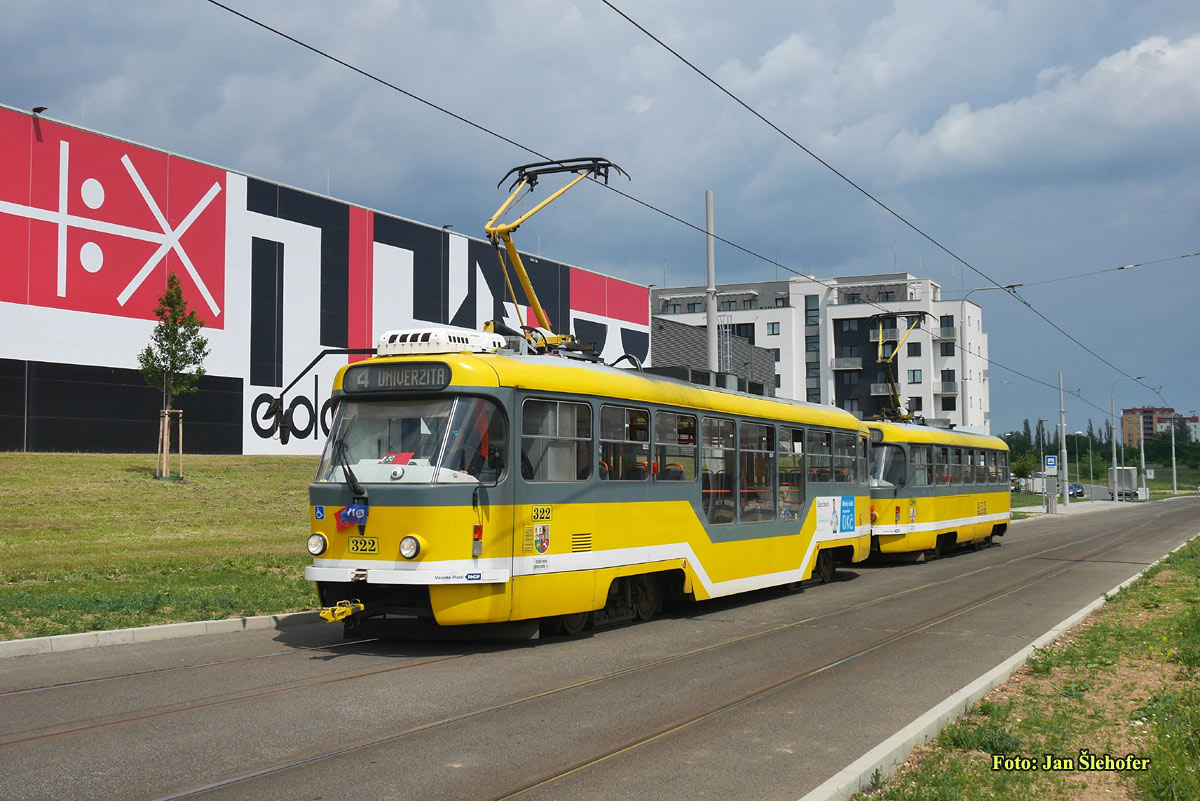 Пльзень, Tatra T3R.PLF № 322; Пльзень, Tatra T3R.P № 268