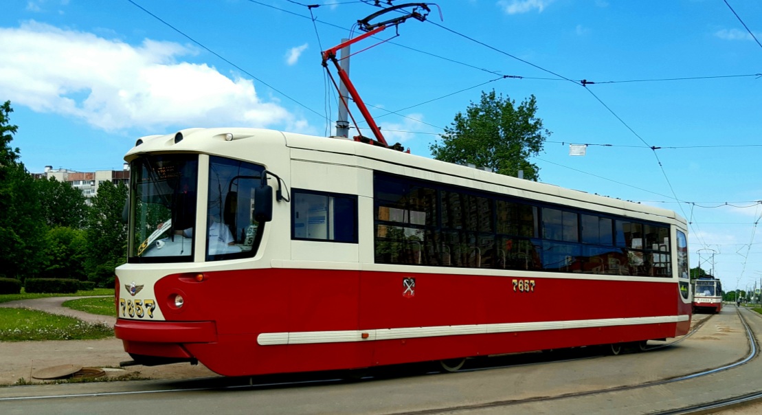 Санкт-Петербург, ЛМ-68М2 (мод. СПб ГЭТ) № 7657 Санкт-Петербург, ЛМ-68М2 (мод. СПб ГЭТ) № 7657