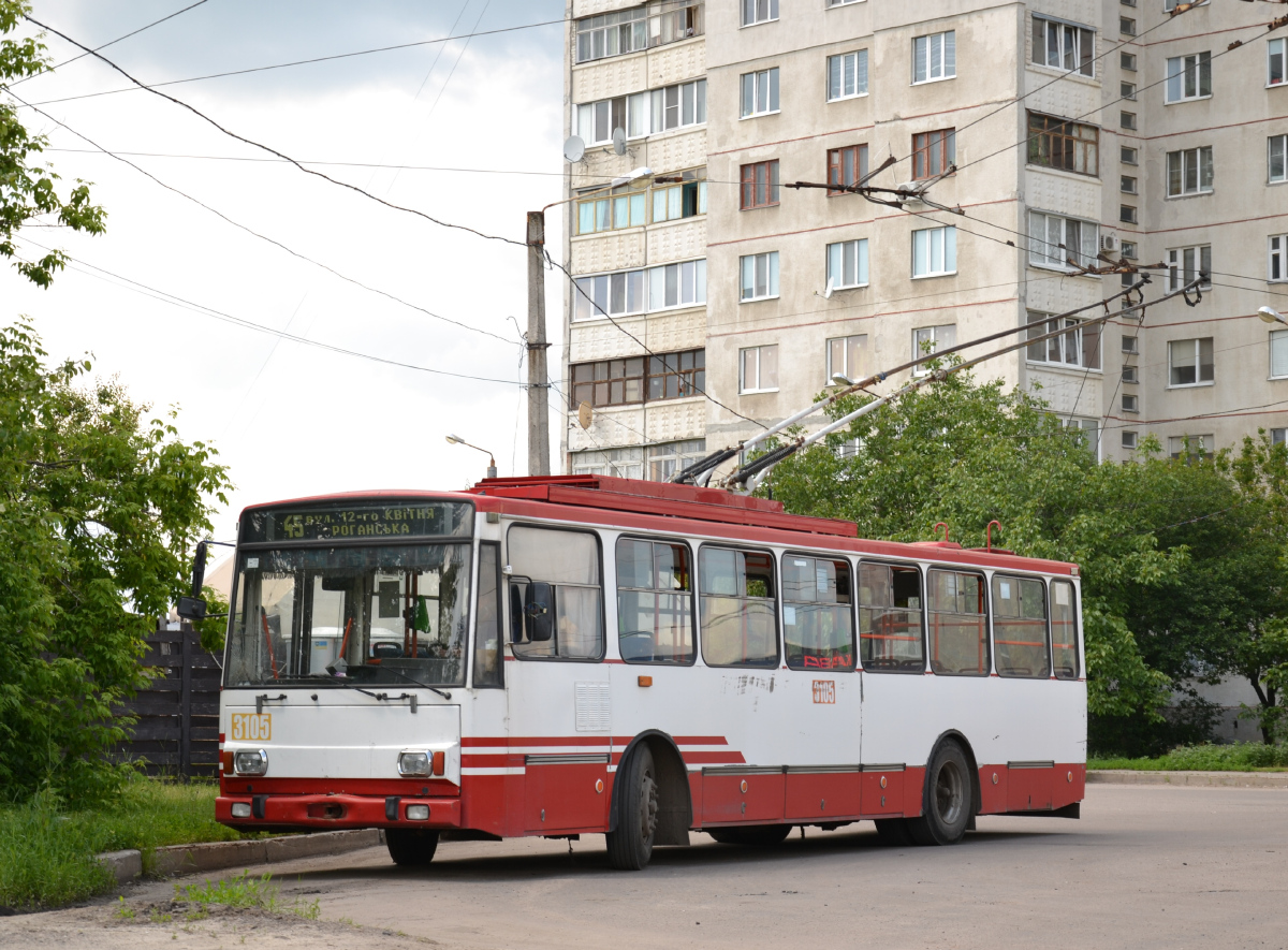 Харьков, Škoda 14Tr17/6M № 3105