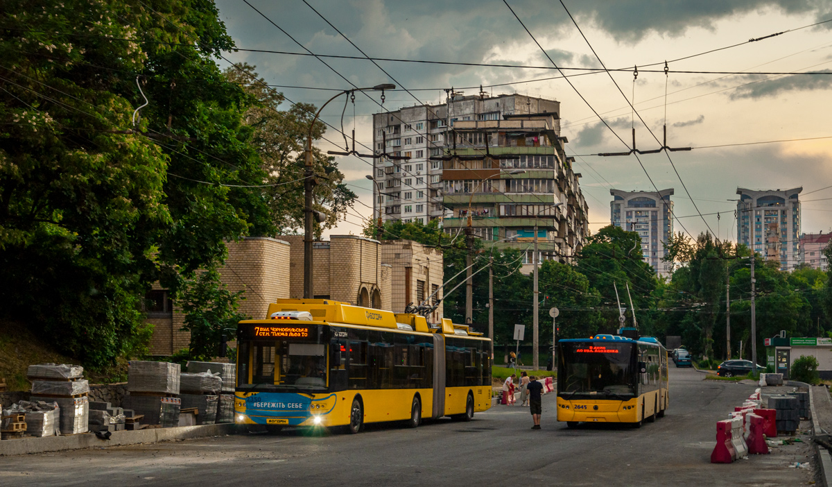 Киев, Богдан Т90117 № 2350; Киев, ЛАЗ E301D1 № 2645