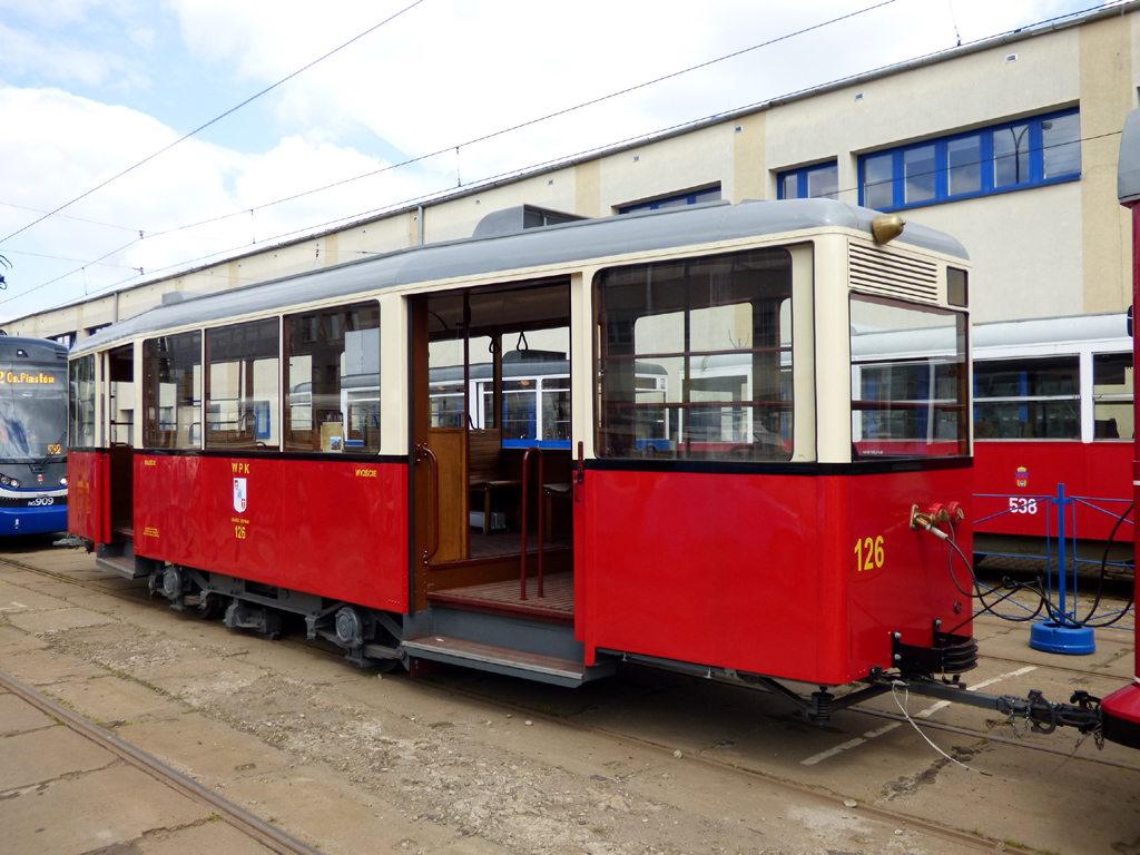 Kraków, Uerdingen KSW trailer car № 126; Kraków — Parade of historic "N" type trams