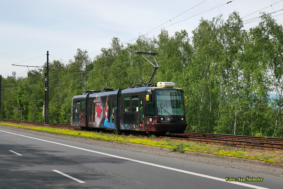 Мост ― Литвинов, Škoda 03T5 Astra/Anitra № 201