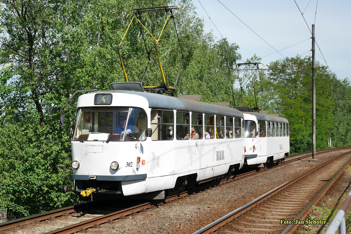 Мост ― Литвинов, Tatra T3M.3 № 302; Мост ― Литвинов, Tatra T3M.3 № 303