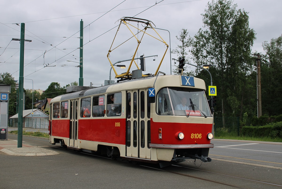 Либерец ― Яблонец-над-Нисой, Tatra T3M № 8106 (16); Либерец ― Яблонец-над-Нисой — Последние недели узкоколейки, 2021 г.