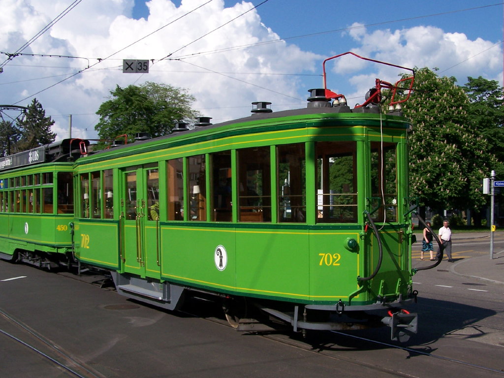 Базель, SWS/SLM C3 № 702; Базель — 40 лет Tramclub Basel