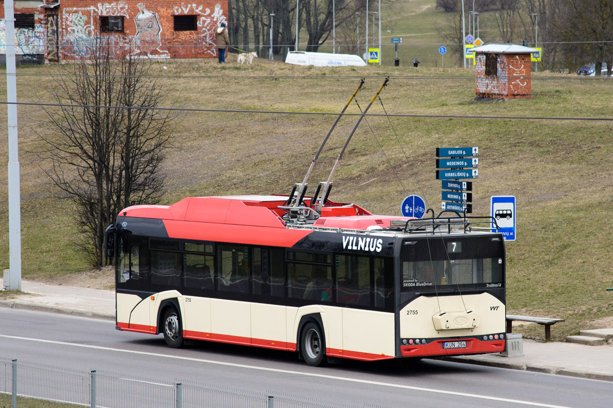 Вильнюс, Solaris Trollino IV 12 Škoda № 2755