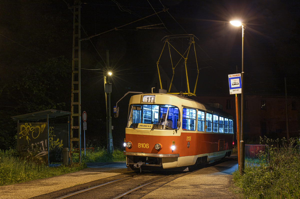 Либерец ― Яблонец-над-Нисой, Tatra T3M № 8106 (16); Либерец ― Яблонец-над-Нисой — Последние недели узкоколейки, 2021 г.