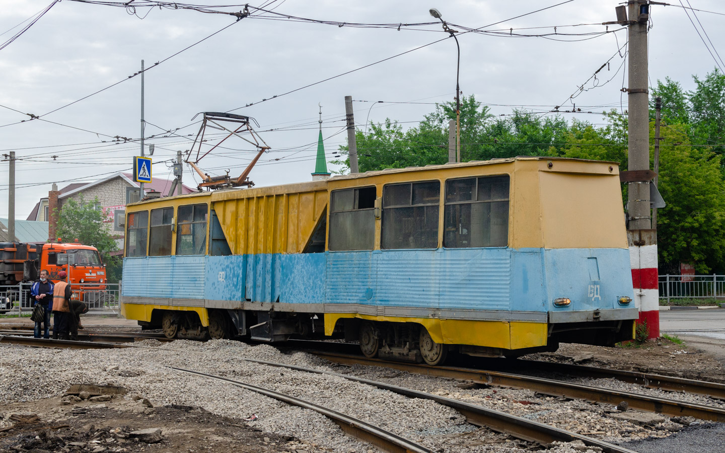 Ульяновск, ВТК-09А № ВД; Ульяновск — Ремонт линии на Инзенской улице