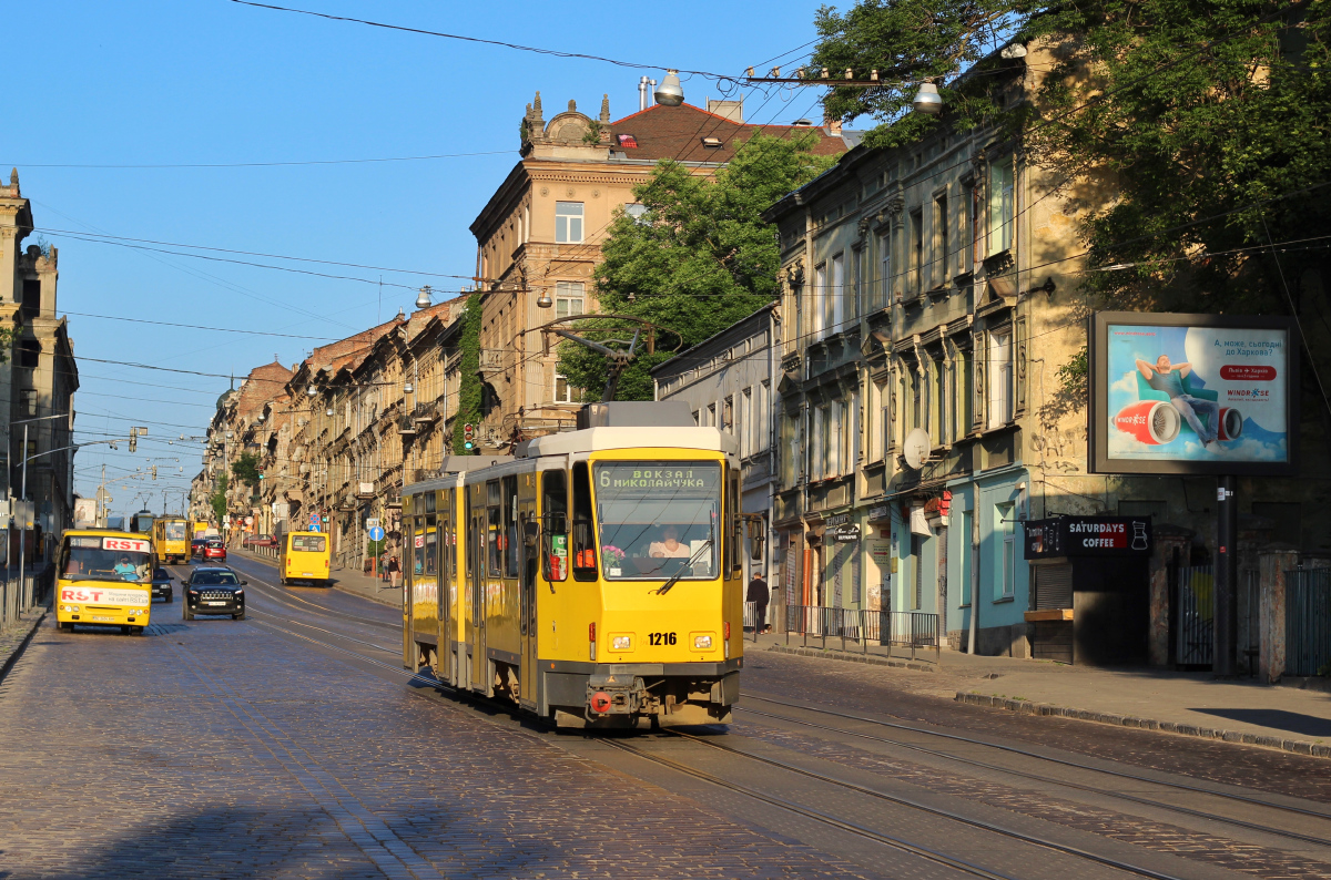 Львов, Tatra KT4DM № 1216