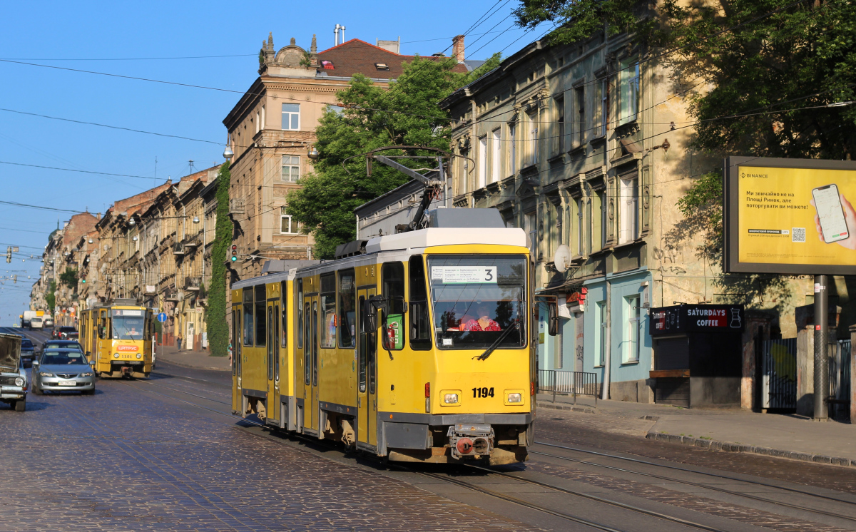 Львов, Tatra KT4DM № 1194