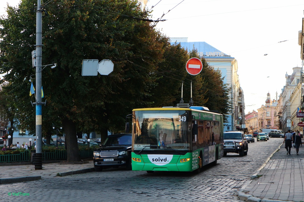 Черновцы, ЛАЗ E183D1 № 349