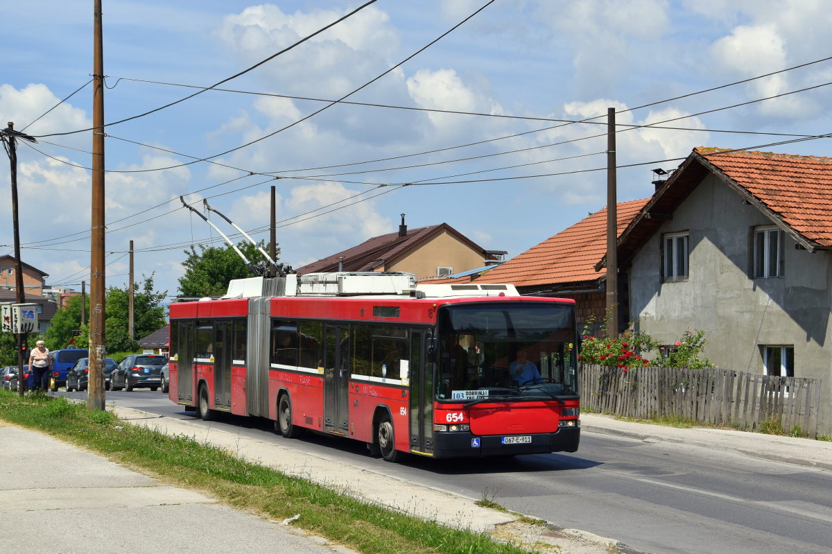 Сараево, Hess SwissTrolley 2 (BGT-N1) № 654