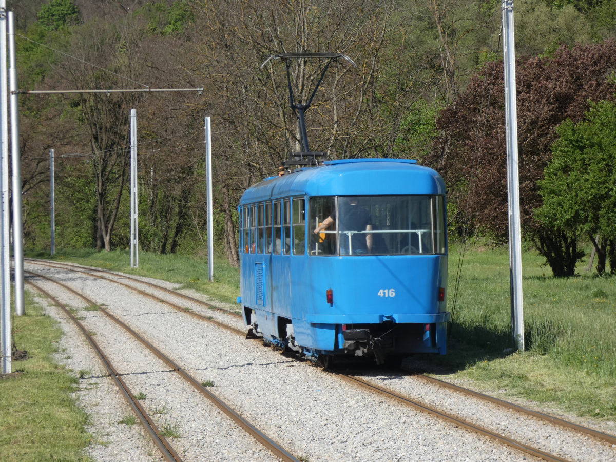 Загреб, Tatra T4YU № 416