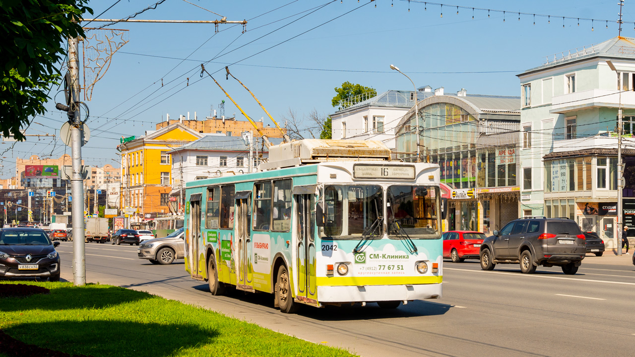 Рязань, ЗиУ-682ГМ1 (с широкой передней дверью) № 2042 Рязань, ЗиУ-682ГМ1 (с широкой передней дверью) № 2042