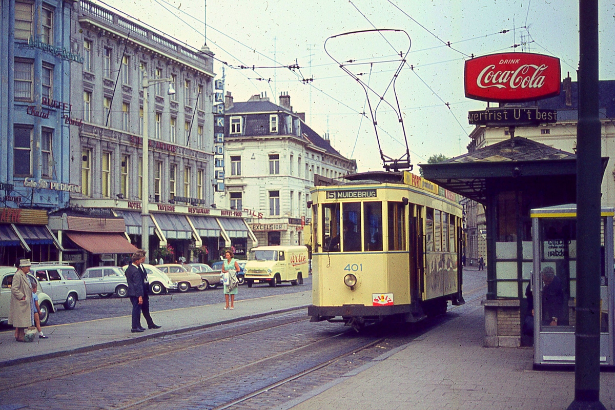 Гент, Трёхосный моторный вагон № 401; Гент — Старые фотографии (ETG/MIVG)