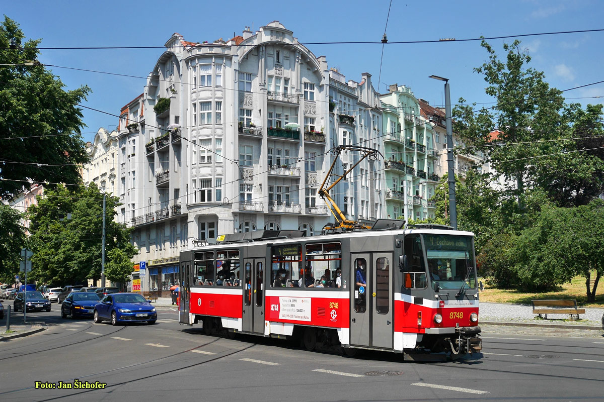 Prague, Tatra T6A5 # 8748 Prague, Tatra T6A5 # 8748