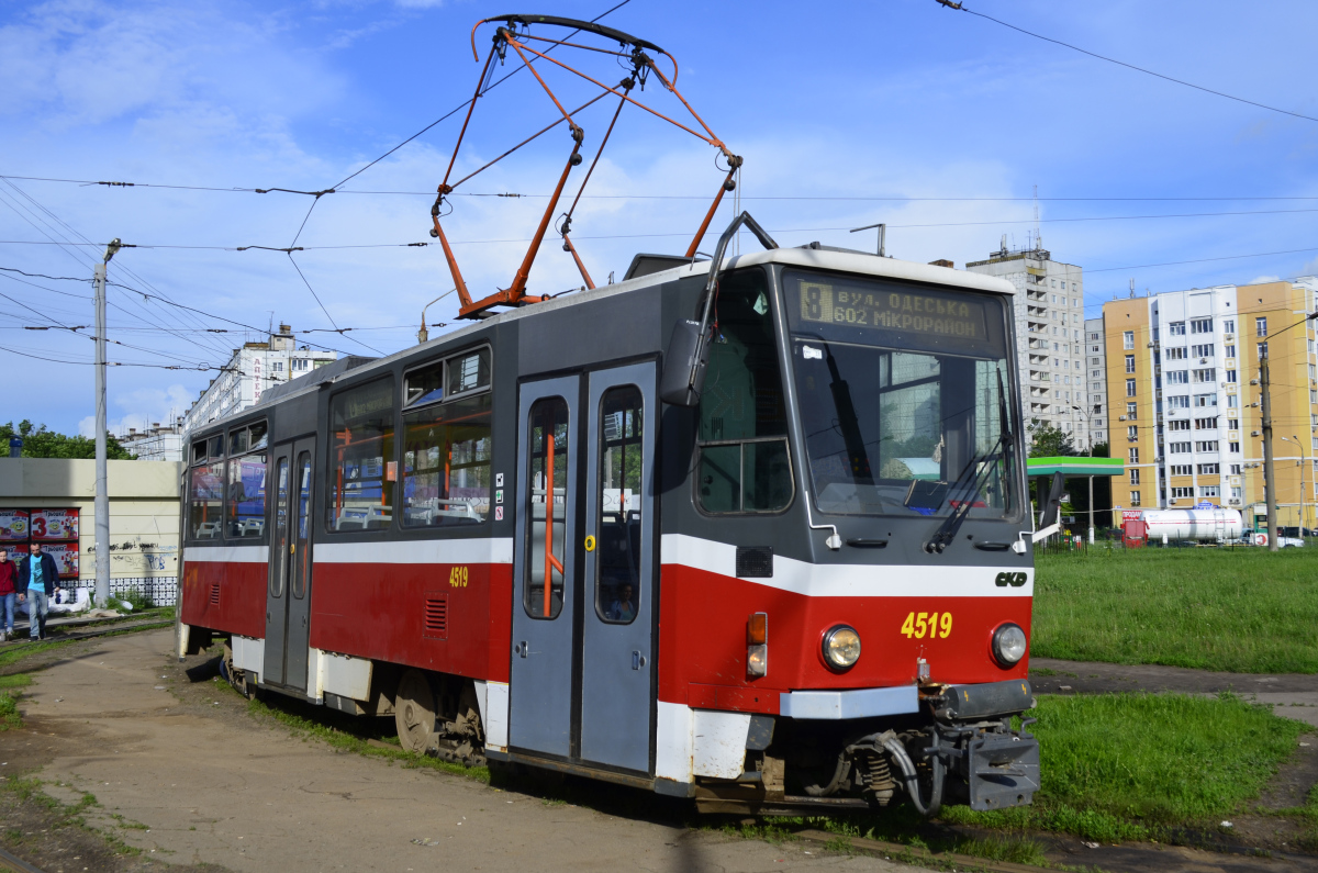 Харьков, Tatra T6A5 № 4519
