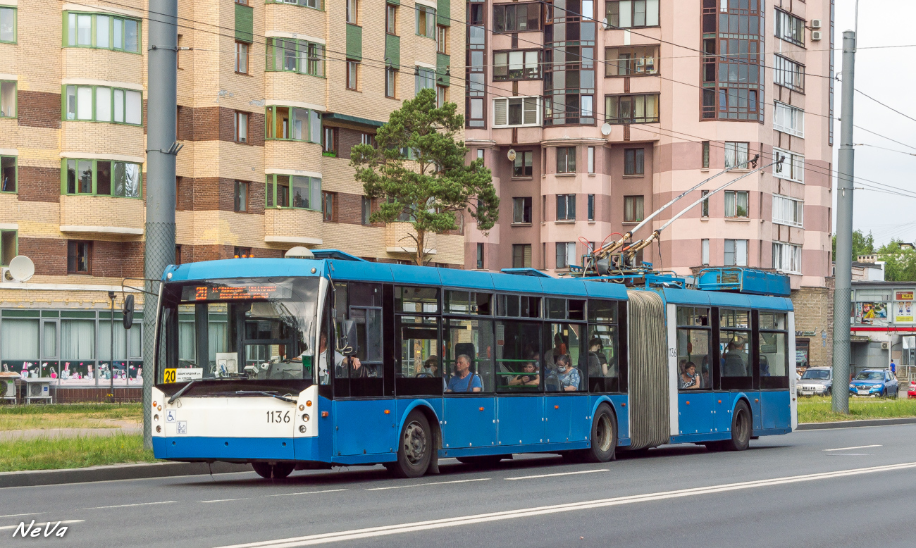 Санкт-Петербург, Тролза-6206.01 «Мегаполис» № 1136