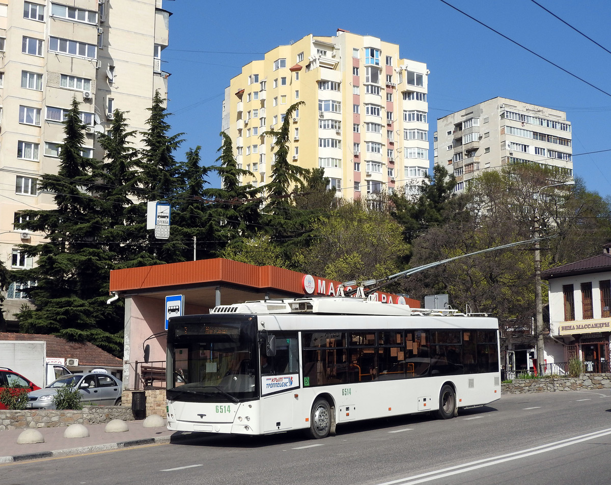 Крымский троллейбус, СВАРЗ-МАЗ-6275 № 6514