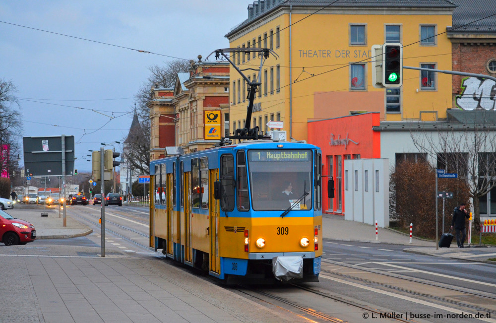 Гота, Tatra KT4DC № 309