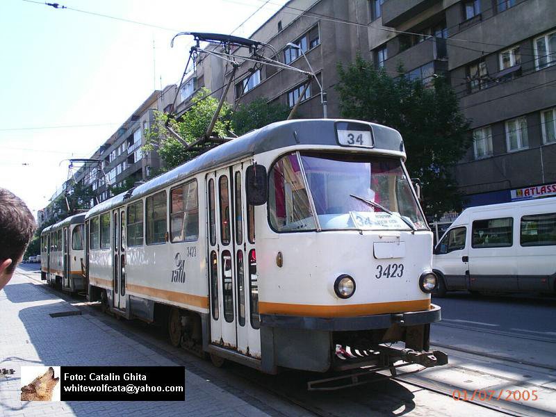 Бухарест - Илфов, Tatra T4R № 3423