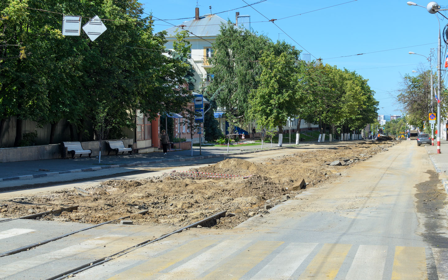 Ульяновск — Ремонт линии на улице Ленина