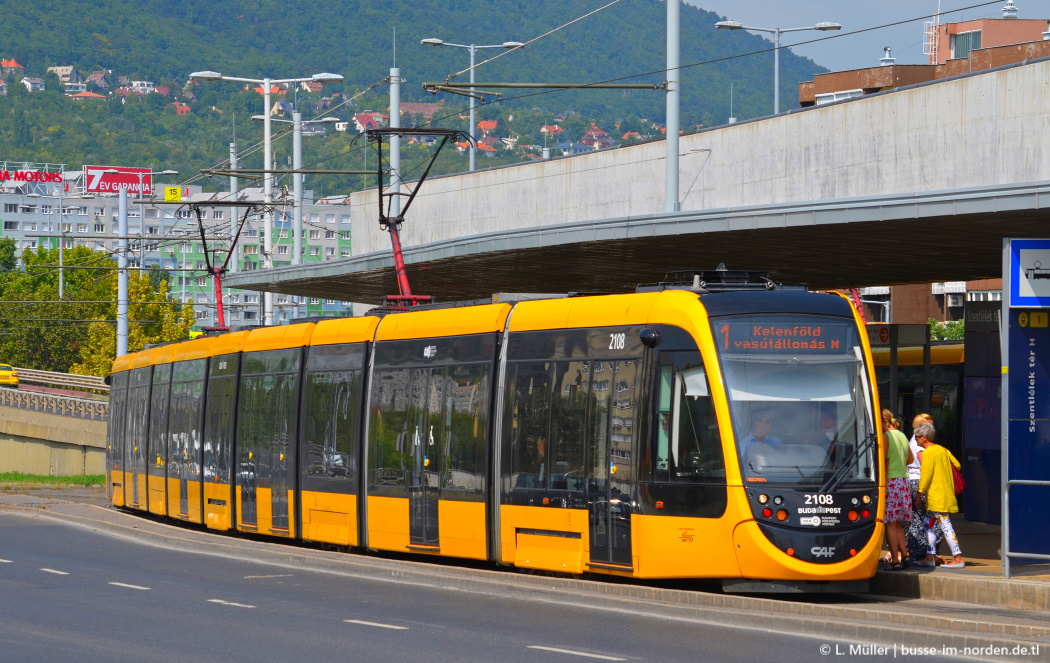 Budapešta, CAF Urbos 3 № 2108