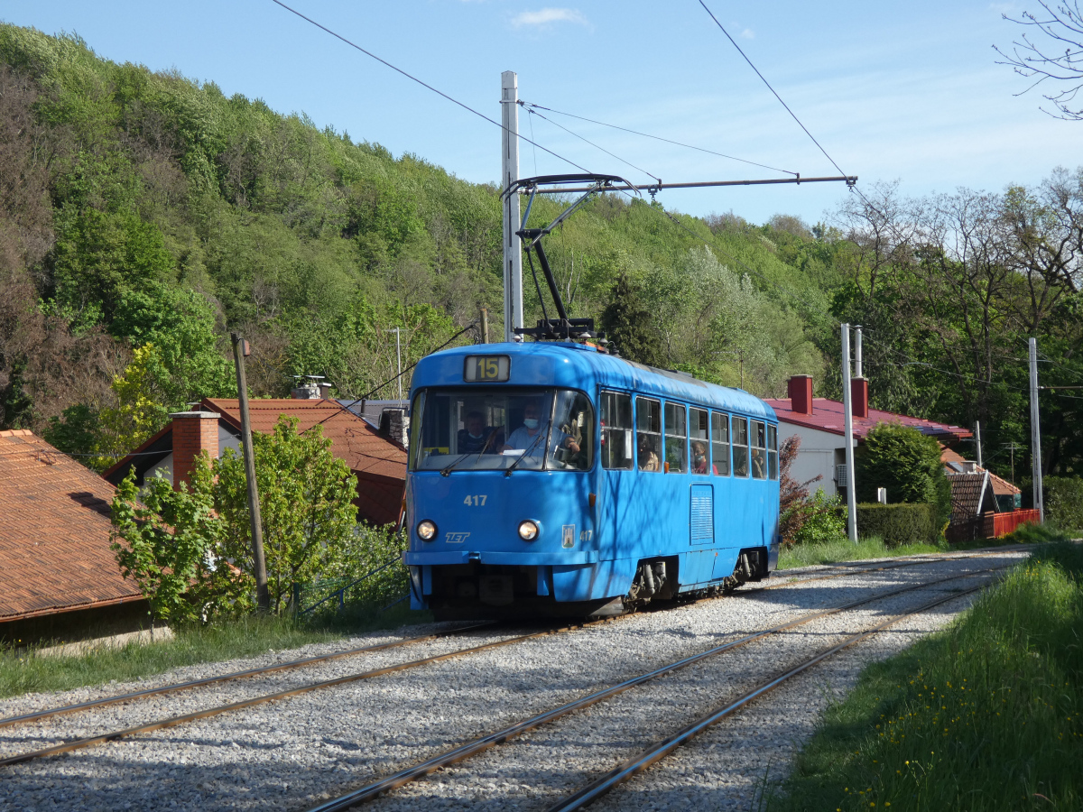 Загреб, Tatra T4YU № 417