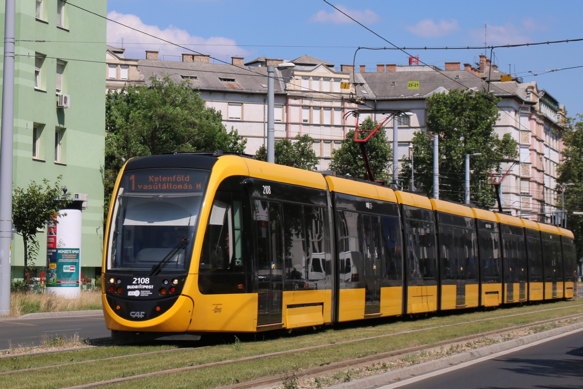 Budapest, CAF Urbos 3 — 2108