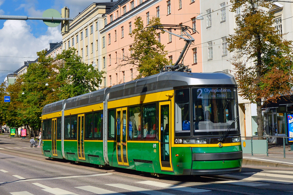 Хельсинки — Эспоо, Škoda ForCity Smart Artic MLNRV3 № 455