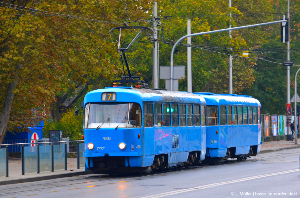 Загреб, Tatra T4YU № 486