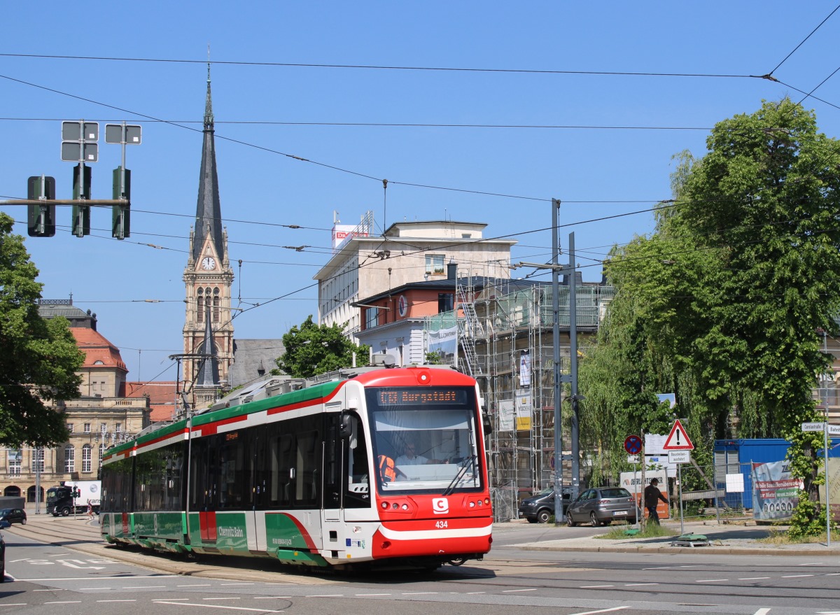 Хемниц, Vossloh Citylink № 434; Хемниц — Трамвайно-железнодорожная система «Хемницер Модель»