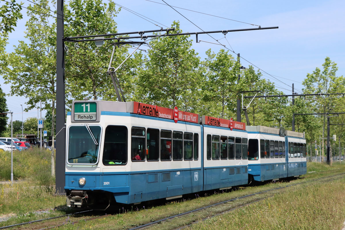 Цюрих, SWS/SWP/BBC Be 4/6 "Tram 2000" № 2001; Цюрих, SWS/SWP/BBC Be 4/6 "Tram 2000" № 2035
