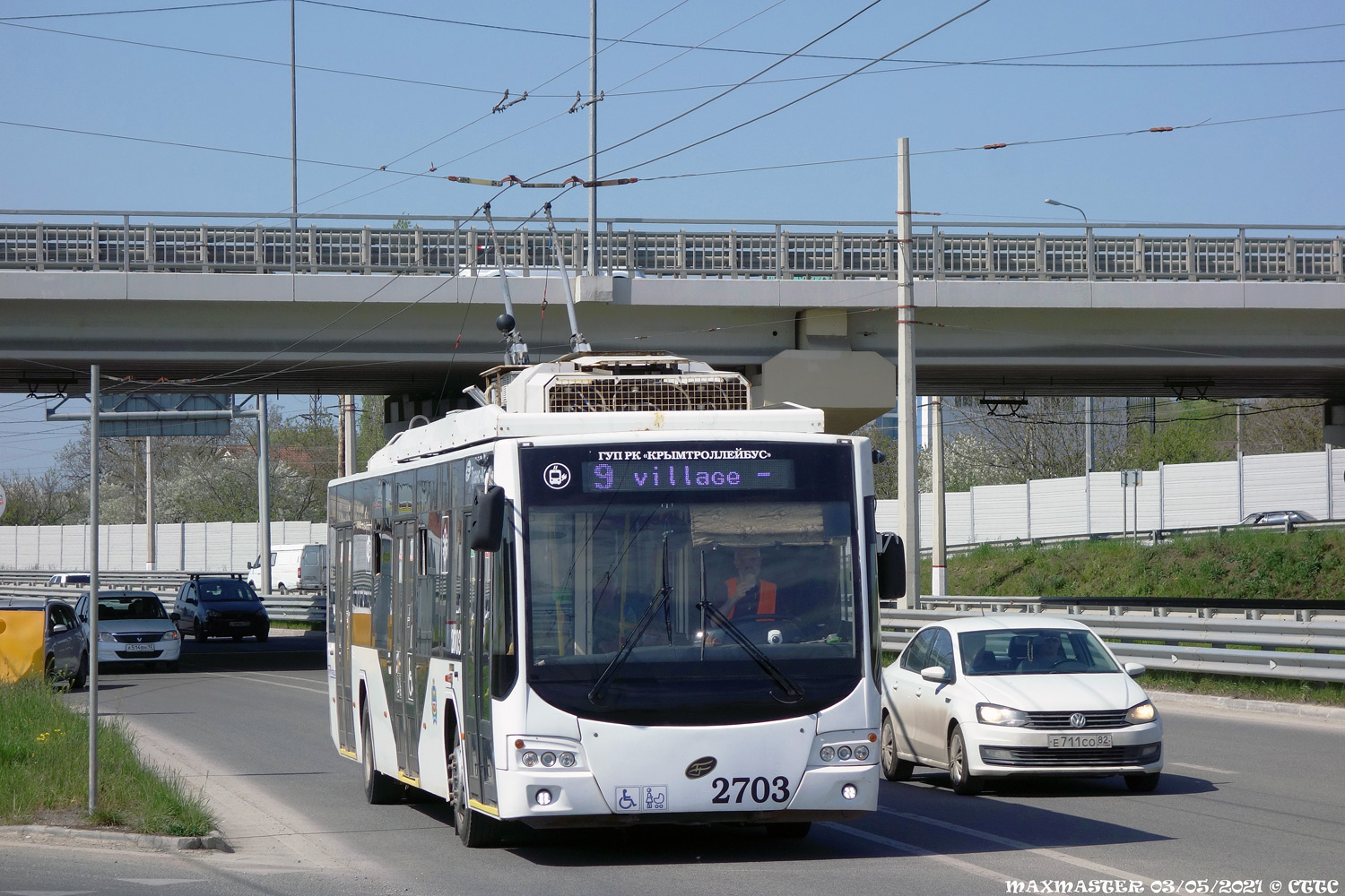 Krimas trolejbuss, VMZ-5298.01 “Avangard” № 2703 Krimas trolejbuss, VMZ-5298.01 “Avangard” № 2703